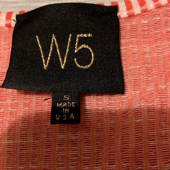 Nordstrom Red White Striped Tie T-Shirt Blouse S - Picture 5 of 5